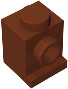 Ladrillo clásico a granel de construcción 1x1 con faro, 100 piezas marrón 1x1 de un solo lado acortamiento con ladrillo de transferencia de tope, disponible en Yaxa Colombia