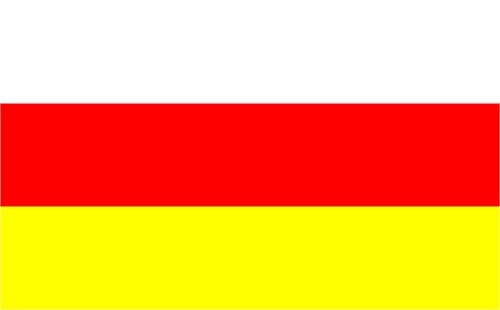 Drapeau Ostrzeszów grand format résistant pour mât extérieur - 2
