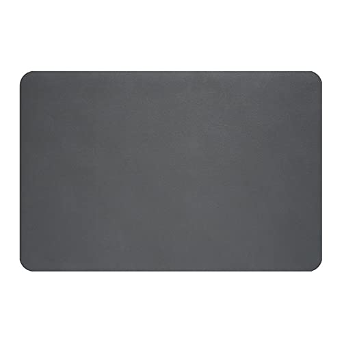 URFEDA Alfombrilla de goteo para fregadero, resistente al calor, antideslizante, para secar platos, para secar platos, vasos, para cocina, fregadero, gris oscuro, 50 cm x 60 cm
