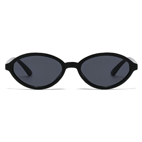 Retro Oval Sunglasses for Women Men 90s Trendy Champagne Sun Glasses Shades UV Protection Eyewear