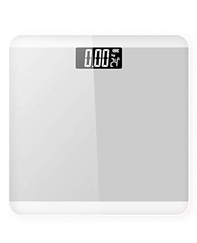 Waage,Personenwaage mit Step-On-Technologie 180 kg Kapazität Digitalwaage Große Plattform,Teppichfußgenauigkeit auf unebenen Böden