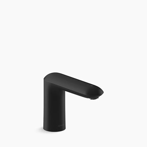 Kumin Touchless faucet with Kinesis® sensor technology, AC-powered, Matte Black