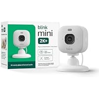 Blink Mini 2K+ Plug-in Home & Pet Security Camera (White)