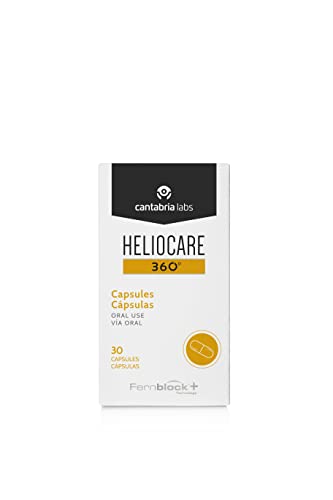 En Oferta Heliocare 360º Cápsulas - Fotoprotección Desde El Interior, Aumenta La Resistencia De La Piel Al Sol, Previene Fotoenvejecimiento Y Manchas, 30 Cápsulas