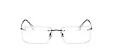 Protective case included Ray-Ban 0RX8755 Monturas de Gafas, Gunmetal, 56 para Hombre