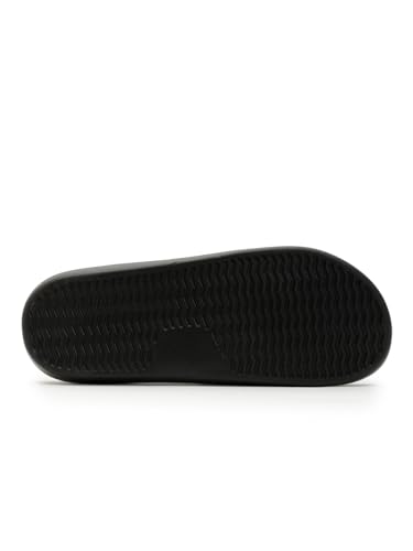 Image of Wrogn Men's Anti-slip Sliders | EVA Lightweight Sole | Slip-on Comfort Slides | UK 6-11 | Black | 7