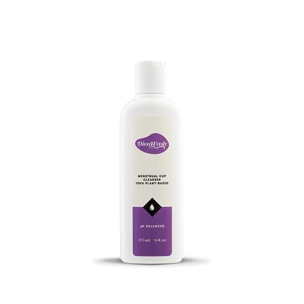 DivaCup DivaWash Menstruationstasse Reiniger, 100 Prozent Pflanzlich, 177 Milliliter