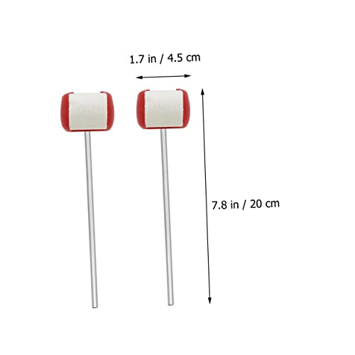 Kisangel 2 piezas mazas de fieltro para pedal de bombo miniatura 6