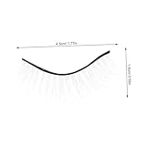 Anneome 7 Paare Weiße Falsche Wimpern Natürlich Look Leicht Tragebar Cosplay Party Make up Kurze...