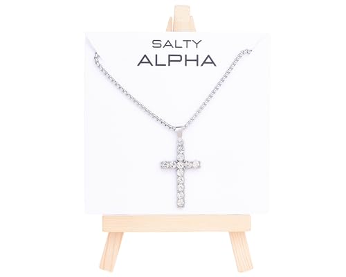Image of Salty Alpha Anti Tarnish Neck Chain for Men | Stylish Necklace | Jewellery Accessories for Boys | Minimal Jewelry | Gifts for Boyfriend & Husband | Gift for Diwali, Christmas, Marriage, Birthday
