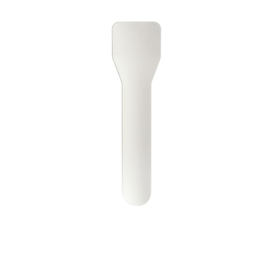 Take Away Supplies LTD White COMPOSTABLE Paper ICE Cream Spoons 9.5 CM x1000