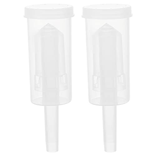 Cabilock 2pcs Plastic One Way Check Valves Transparent for Wine and Beer Brewing to Clean for Juice Fermentation and Carbon Dioxide Control