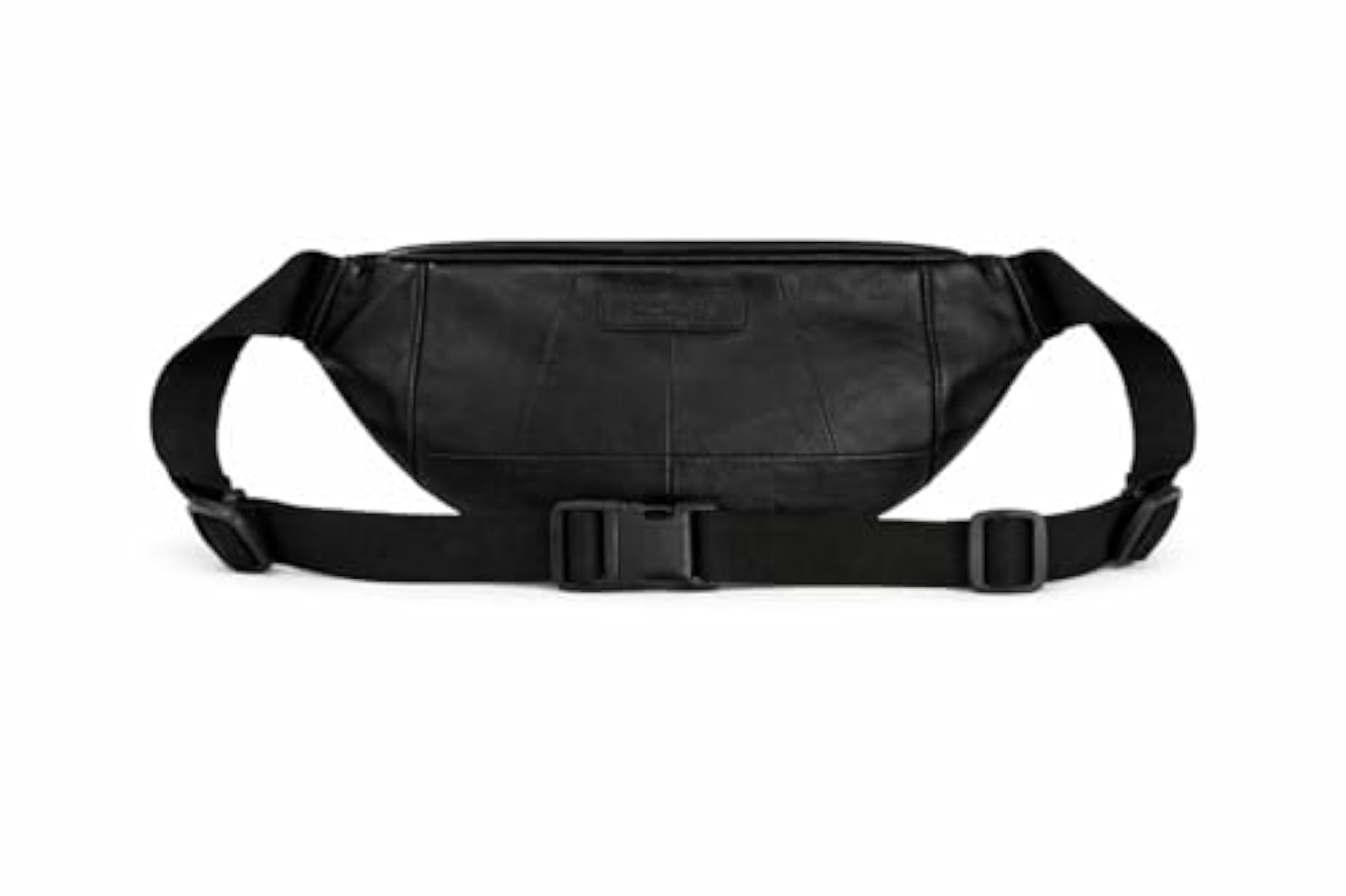 Genuine Leather Waist Bag with Multiple Zipper Pockets