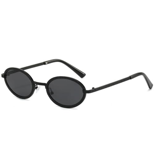 Lunettes de soleil ovales de luxe finition métal élégance intemporelle