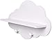 Étagères en Nuage Étagère Flottante en Bois en Forme de Nuage Étagères flottantes Blanches Tableau d'affichage Mural Porte-Manteau Support de Rangement Accessoires de pépinière Produits ménagers Nice