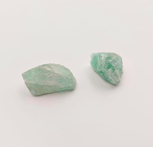 Pandiui23 2 piedra natural en bruto Fluorita de 4 a 5 cm, piedra Fluorita en bruto, piedra natural Fluorita, Piedra en bruto Fluorita (Fluorita)