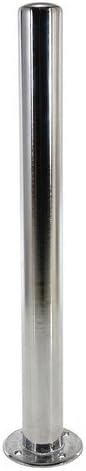 Chrome Plated Safety Bollard- 42 x 8 x 8 in.