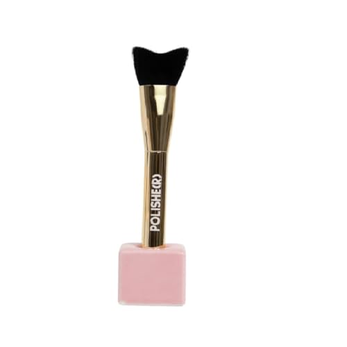 Polishe(r) Lash Cleansing Brush by SoCal Beauty - Ultra-Soft Synthetic Bristles for Gentle Lash Line Cleaning, Pairs Perfectly with Keep It Squeaky Cleanser - Regular 1Pcs