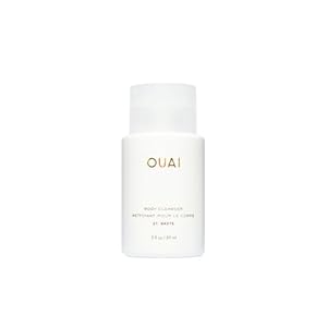 OUAI Body Cleanser, St. Barts Travel Size – Foaming Body Wash with Jojoba Oil & Rosehip Oil to Hydrate, Balance & Soften Skin – Paraben, Phthalate & Sulfate Free Skin Care Products (89 ml)
