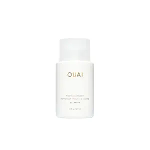 OUAI Body Cleanser, St. Barts Travel Size - Foaming Body Wash with Jojoba Oil & Rosehip Oil to Hydrate, Balance & Soften Skin - Paraben, Phthalate & Sulfate Free Skin Care Products (3 fl oz)