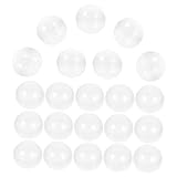 SEWACC 40個 透明丸型ガチャカプセル 開閉可能な収納用ボール おもちゃや飴の 包装に