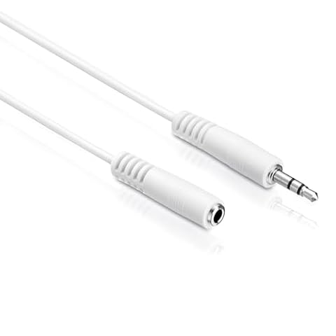 PerfectHD Kabel jack 1 m przedłużacz 3,5 mm | kabel AUX | kabel audio stereo jack | wtyczka 3,5 mm do gniazda 3,5 mm | przedłużacz do słuchawek, smartfonów, tabletów, telefonów komórkowych, komputerów