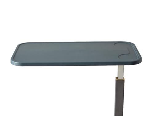 image for Medline Adjustable Overbed Bedside Table with Wheels, Great for Hospit
