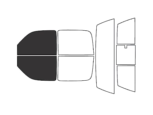 Rvinyl Window Tint Kit Compatible with Chevrolet Silverado 2001-2006 (4 Door) - Front Precut Kit - 20%