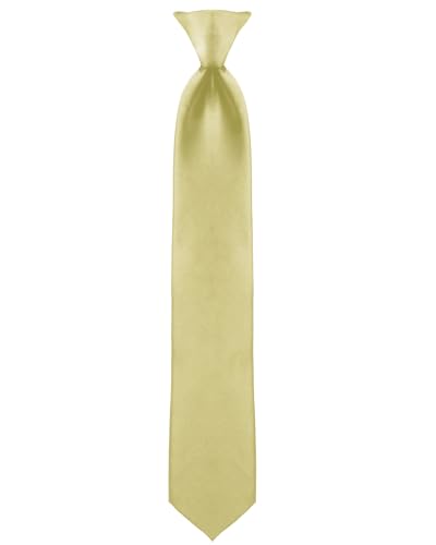 Image of boxed-gifts Clip on Ties for Men - Premium Black Solid Color Clip on Tie
