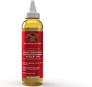 Pomegranate & Morrocan Argan Oil Hair oil for damaged hair, curls,hydrates and repairs, hair moisturizer for dry damaged hair. With Detangling Oils 4oz.