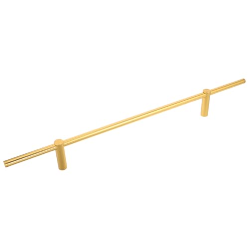 MAGICLULU Gerade Aluminiumlegierung Baluster 50cm Weinschrank Geländer Schutzleiste Gold mit Montagezubehör Dekoratives Weinregal und Bücherregal Schutzgitter für Hausbar und Aufbewahrung