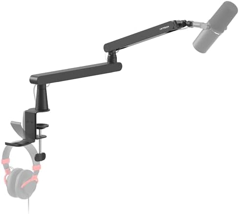 IXTECH Mic Boom Arm Stand LP Microphone Stand Low Profile Microph...