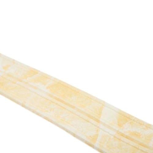 3D Foam Molding Trim Flexible Vinyl Wall Edging for Kitchen Backsplash DIY Decoration Waterproof Heat Resistant 230x8cm(Yellow White)