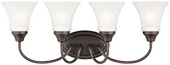 Generation Lighting 44808-710 Holman 4 Light 25 inch Bronze Wall Bath Fixture Wall Light