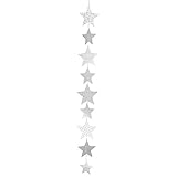 Räder X-Mas Paper Stars Kette mit Druck 100 cm