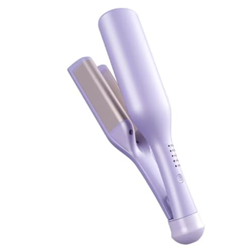 Fuhjythy Rizador de Cabello de Profunda, Rizador de Cabello de 32 Mm, 5 Temperaturas, Rizador de Calentamiento Rápido Ajustable, Varita Estilizadora-D, Enchufe de la UE