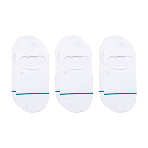Stance Icon Crew + No Show 6-Pack Bundle, White, Medium4