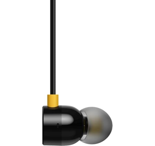 Image of Original for Realme Buds 3 Wired Headphones, Premium Sound Quality, 3.5mm Connector, HD Mic for Music & Calls, Noise Isolation Fit (Black)