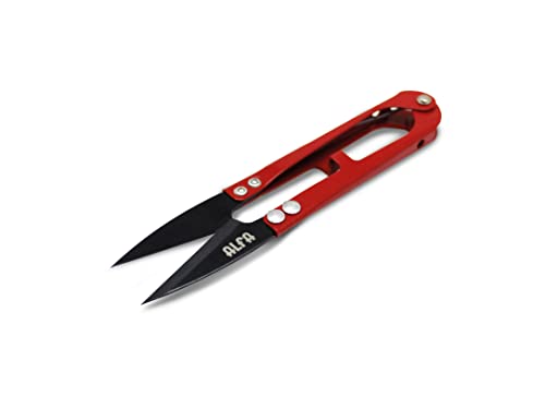 ALFA A606100000 TIJERAS CORTAHILOS ROJO DE ACERO PARA COSTURA Y MANUALIDADES, NORMAL