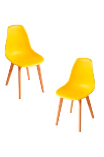 Regalos Miguel - Packs Sillas Comedor - Pack 2 Sillas Kelen - Amarillo