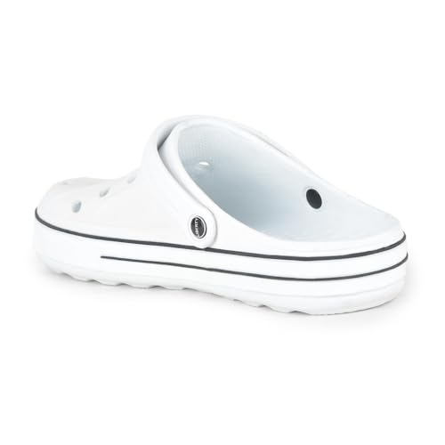 Image of Liberty A-HA LITEWALK Casual Slingback Clogs for Men with EVA Sole | Breathable and Lightweight | Soft Comfortable Footbed | Stylish Home Footwear | Slip On Comfort (Off White 41 EU)