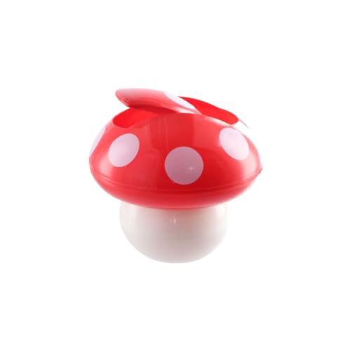 Image of Leadigol 1PCS Mushroom Shaped Garbage Can,Cute Wastepaper Basket Mini Desktop Trash Can Small Waste Bin for Office Home
