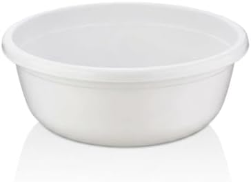 Çarşıbu Plastik Badya Çok Amaçlı Banyo ve Mutfak Leğeni Beyaz (5 Litre) - Görsel 1