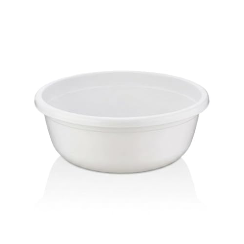 Çarşıbu Plastik Badya Çok Amaçlı Banyo ve Mutfak Leğeni Beyaz (5 Litre)