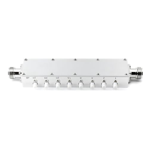tojoin rf step attenuator step-adjustable attenuator push-button step attenuator n type attenuator 0-90db dc to 25ghz 50 ohm rf attenuator n type female attenuator 1pcs