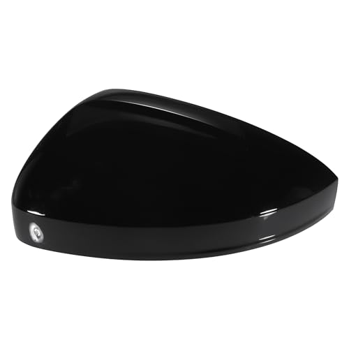 Image of X AUTOHAUX Left Car Exterior Mirror Cover Bright Black for VW Tiguan - 1 Pcs