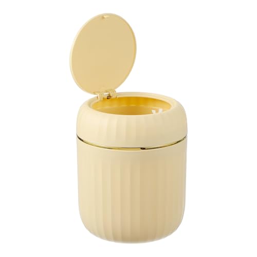 Petite poubelle de recyclage jaune 2,2L pour éliminer les déchets de table
