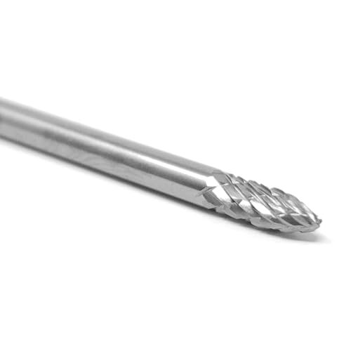 Fresa de carburo sólido doble corte SF-41 1/8" x 1/4" miniatura 2
