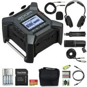 Zoom F3 Professional Field Recorder, 32-Bit Float Recording, 2 Channel Recorder, Dual AD Converters, 2 Locking XLR Inputs, Battery Powered, Wireless Control + Zoom ZDM-1 Podcast Mic Pack + More - Image 8