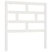Bounv Kopfteil Betthaupt Schlafzimmer Doppelbett Einzelbett Bettrahme Rustikalen Bettkopfteil Weiß 96x4x100 cm Massivholz Kiefer